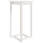 Vidaxl Bar Table White 60X60X110 Cm Solid Wood Pine