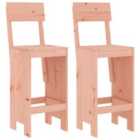 vidaXL Bar Stools 2 pcs 40x48.5x115.5 cm Solid Wood Douglas