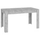 vidaXL Dining Table Concrete Grey 140X74.5X76cm Engineered Wood