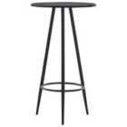 Vidaxl Bar Table Black 60X107.5 Cm Mdf