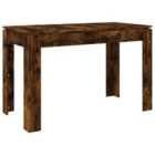 vidaXL Dining Table Smoked Oak 120X60X76cm Engineered Wood