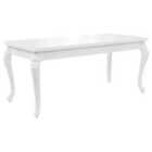 Vidaxl Dining Table 179X89X81 Cm High Gloss White