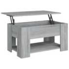 Vidaxl Coffee Table Grey Sonoma 79X49X41 Cm Engineered Wood