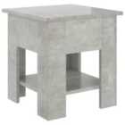 Vidaxl Coffee Table Concrete Grey 40X40X42 Cm Engineered Wood