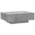 Vidaxl Coffee Table Concrete Grey 90X60X31 Cm Engineered Wood