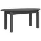 Vidaxl Coffee Table Grey 80X40X35 Cm Solid Wood Pine