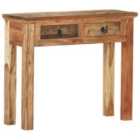 Vidaxl Console Table 90.5X30X75Cm Solid Acacia Wood And Reclaimed Wood