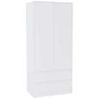 Vida Designs Denver 2 Door Wardrobe With Drawers, White (2)