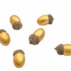 Crossland Grove Acorn Tree Decorations Gold (set Of 15)120X70X60Mm