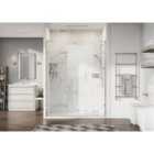 Roman Liberty 8mm Nickel Hinge Door Only for 2 In-line Panels & Recess Fitting - 685mm