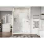 Roman Liberty 8mm Nickel 2 In-line Panels Only for Recess Fitting - 715mm