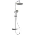 Wickes Alure Round Thermostatic Mixer Shower - Chrome