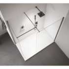 Nexa By Merlyn Matt Black T Bracket for 8mm Wetroom Screens & Connecting 2 Stabilising Bars