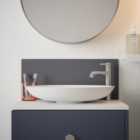 Charcoal Glass Bathroom Splashback