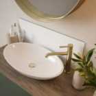 Matt White Glass Bathroom Splashback