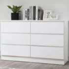 Birlea Oslo 6 Drawer Chest - White