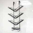 Showerdrape Atrium Collection Black Shower Caddy