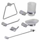 Showerdrape Vitality Chrome Collection 6 Piece Bathroom Accessory Set