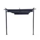 Jack Stonehouse Brooklyn Steel Wall Mounted Pergola Grey