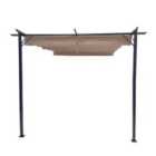 Jack Stonehouse Brooklyn Steel Wall Mounted Pergola Beige