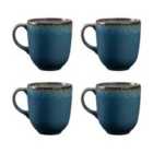 Mason Cash Reactive Blue Set Of 4 Mugs 400Ml