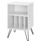 Solstice Anthe Turntable Stand with Storage - White
