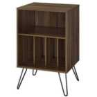 Solstice Anthe Turntable Stand with Storage - Walnut