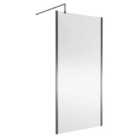 nuie 1000mm Wetroom Screen Outer Frame 1850x8mm - Silver