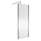 nuie 800mm Wetroom Screen Outer Frame 1850x8mm - Silver