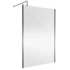 nuie 1400mm Wetroom Screen Outer Frame 1850x8mm - Silver