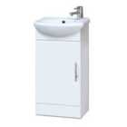 nuie 420mm Cabinet & Basin - White