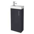 nuie 400mm Floor Standing Vanity & Basin - Soft Black