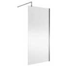 nuie Wetroom Screen 1000x1850x8mm - Silver