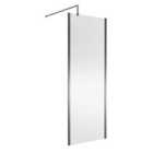 nuie 760mm Wetroom Screen Outer Frame 1850x8mm - Silver
