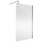 nuie Wetroom Screen 1200x1850x8mm - Silver
