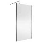 nuie 1100mm Wetroom Screen Outer Frame 1850x8mm - Silver