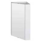 nuie Corner Mirror Cabinet - Gloss White