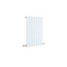 Nuie Sloane Horizontal Single Panel Radiator 600 X 412Mm Satin White