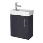nuie 400mm Wall Hung Vanity & Basin - Soft Black