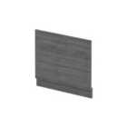 nuie Straight End Panel & Plinth (700mm) - Anthracite