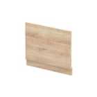 nuie 750mm Bath End Panel - Bleached Oak