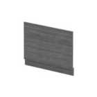 nuie Straight End Panel & Plinth (800mm) - Anthracite