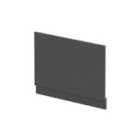 nuie 800mm Bath End Panel - Graphite Grey Woodgrain