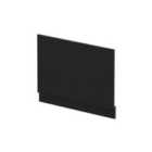 nuie Straight End Panel & Plinth (800mm) - Charcoal Black