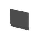 nuie 750mm Bath End Panel - Graphite Grey Woodgrain