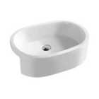 nuie Oval Semi Recess Basin W560xD400xH185mm