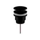 nuie Universal Push Button Basin Waste Slotted & Un-Slotted - Matt Black