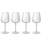 Luigi Bormioli Optica Chardonnay Glass Set - 550Ml X 4