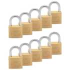 Burg Wachter Saltwater & Rustproof Keyed Standard Shackle Padlock 50mm- Pack of 5