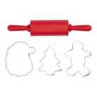 Tala Christmas Mini Baking Set - Cutters And Rolling Pin